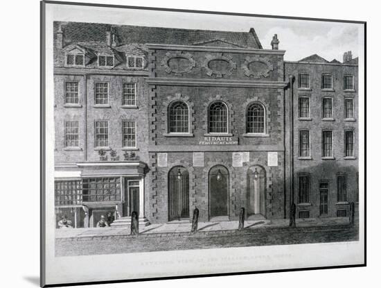 View of the King's Theatre, Haymarket, London, 1789-Charles John Smith-Mounted Giclee Print