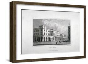 View of the King's Theatre, Haymarket, London, 1837-Charles Heath-Framed Giclee Print