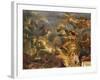 View of the King Taking Maastricht in Thirteen Days in 1673 and the Passage on the Rhine-Charles Le Brun-Framed Giclee Print