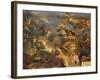 View of the King Taking Maastricht in Thirteen Days in 1673 and the Passage on the Rhine-Charles Le Brun-Framed Giclee Print