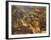 View of the King Taking Maastricht in Thirteen Days in 1673 and the Passage on the Rhine-Charles Le Brun-Framed Giclee Print