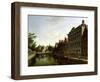 View of the Kloveniersburgwal in Amsterdam, with the Waag-Gerrit Adriaensz Berckheyde-Framed Giclee Print