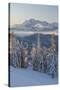 View of the Kollmannsegg Direction Leoganger Steinberge Mountains, Pinzgau, Salzburg, Austria-Rainer Mirau-Stretched Canvas