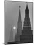 View of the Kremlin and Spassky Tower under Full Moon-Carl Mydans-Mounted Photographic Print