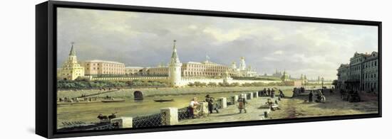 View of the Kremlin from the Sophia Embankment in Moscow, 1879-Pyotr Petrovich Vereshchagin-Framed Stretched Canvas