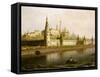 View of the Kremlin in Moscow, Russia, from the Kameny (Stone) Bridge, 1818-Maksim Nikiforovic Vorobev-Framed Stretched Canvas