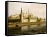 View of the Kremlin in Moscow, Russia, from the Kameny (Stone) Bridge, 1818-Maksim Nikiforovic Vorobev-Framed Stretched Canvas