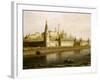 View of the Kremlin in Moscow, Russia, from the Kameny (Stone) Bridge, 1818-Maksim Nikiforovic Vorobev-Framed Giclee Print