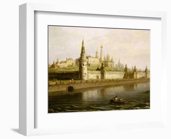 View of the Kremlin in Moscow, Russia, from the Kameny (Stone) Bridge, 1818-Maksim Nikiforovic Vorobev-Framed Giclee Print