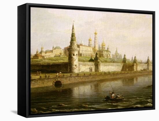 View of the Kremlin in Moscow, Russia, from the Kameny (Stone) Bridge, 1818-Maksim Nikiforovic Vorobev-Framed Stretched Canvas