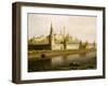 View of the Kremlin in Moscow, Russia, from the Kameny (Stone) Bridge, 1818-Maksim Nikiforovic Vorobev-Framed Giclee Print