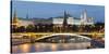 View of the Kremlin on the banks of the Moscow River, Moscow, Russia, Europe-Miles Ertman-Stretched Canvas