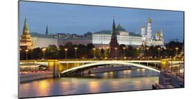 View of the Kremlin on the banks of the Moscow River, Moscow, Russia, Europe-Miles Ertman-Mounted Photographic Print