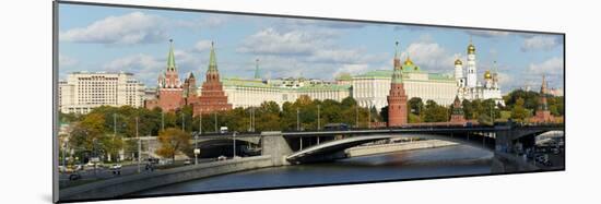 View of the Kremlin on the banks of the Moscow River, Moscow, Russia, Europe-Miles Ertman-Mounted Photographic Print