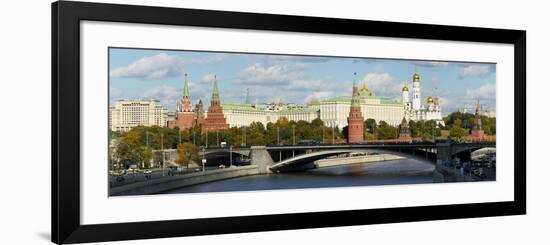 View of the Kremlin on the banks of the Moscow River, Moscow, Russia, Europe-Miles Ertman-Framed Photographic Print