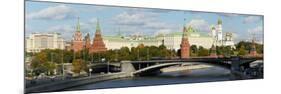 View of the Kremlin on the banks of the Moscow River, Moscow, Russia, Europe-Miles Ertman-Mounted Photographic Print