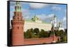 View of the Kremlin, UNESCO World Heritage Site, Moscow, Russia, Europe-Miles Ertman-Framed Stretched Canvas