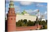 View of the Kremlin, UNESCO World Heritage Site, Moscow, Russia, Europe-Miles Ertman-Stretched Canvas