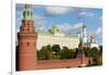 View of the Kremlin, UNESCO World Heritage Site, Moscow, Russia, Europe-Miles Ertman-Framed Photographic Print