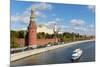 View of the Kremlin, UNESCO World Heritage Site, on the banks of the Moscow River, Moscow, Russia,-Miles Ertman-Mounted Photographic Print