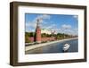 View of the Kremlin, UNESCO World Heritage Site, on the banks of the Moscow River, Moscow, Russia,-Miles Ertman-Framed Photographic Print