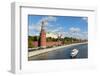 View of the Kremlin, UNESCO World Heritage Site, on the banks of the Moscow River, Moscow, Russia,-Miles Ertman-Framed Photographic Print