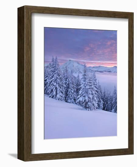 View of the Kreuzkogel to the Laderdinger Gamskarspitz, Salzburg, Austria-Rainer Mirau-Framed Photographic Print