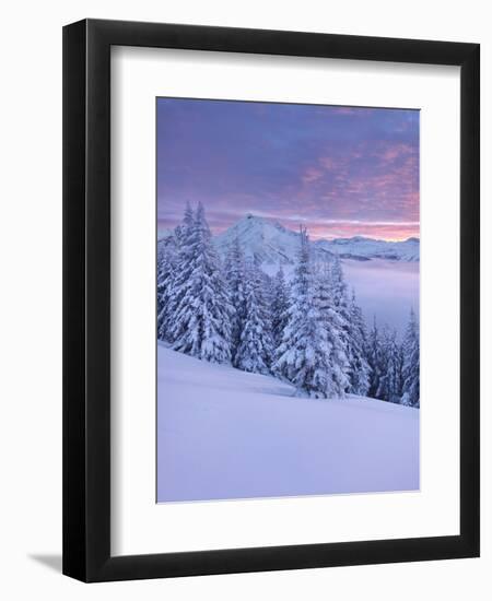 View of the Kreuzkogel to the Laderdinger Gamskarspitz, Salzburg, Austria-Rainer Mirau-Framed Photographic Print