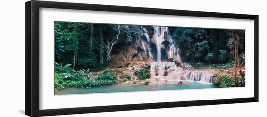 View of the Kuang Si Falls, Luang Prabang, Laos-null-Framed Premium Photographic Print