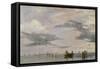 View of the Lagoon Near Venice, 1826-Richard Parkes Bonington-Framed Stretched Canvas