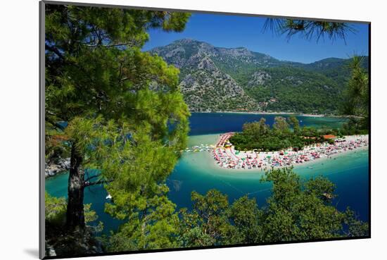 View of the Lagoon of Oludeniz near Fethiye, Mugla Province, Lycia, Turkey-null-Mounted Art Print