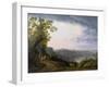 View of the Lake Albano with Castel Gandolfo, 1800-Jacob Philipp Hackert-Framed Giclee Print