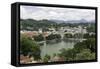 View of the Lake and Town of Kandy, Sri Lanka, Asia-John Woodworth-Framed Stretched Canvas