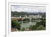 View of the Lake and Town of Kandy, Sri Lanka, Asia-John Woodworth-Framed Photographic Print