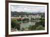 View of the Lake and Town of Kandy, Sri Lanka, Asia-John Woodworth-Framed Photographic Print