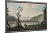 View of the Lake Avernus from the Road Between Puzzoli and Cuma-Pietro Fabris-Mounted Giclee Print