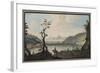 View of the Lake Avernus from the Road Between Puzzoli and Cuma-Pietro Fabris-Framed Giclee Print