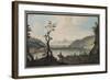 View of the Lake Avernus from the Road Between Puzzoli and Cuma-Pietro Fabris-Framed Giclee Print