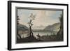 View of the Lake Avernus from the Road Between Puzzoli and Cuma-Pietro Fabris-Framed Giclee Print