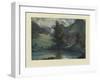 View of the Lake of Challes and Mont Blanc, 1807-1808-Elisabeth Louise Vigee-LeBrun-Framed Giclee Print