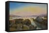 View of the Lake of Zurich with the Villa Rosau-Emanuel Labhardt-Framed Stretched Canvas