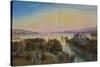 View of the Lake of Zurich with the Villa Rosau-Emanuel Labhardt-Stretched Canvas