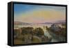 View of the Lake of Zurich with the Villa Rosau-Emanuel Labhardt-Framed Stretched Canvas