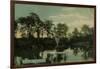 View of the Lake, Weston Park, Sheffield, UK-null-Framed Art Print