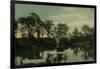 View of the Lake, Weston Park, Sheffield, UK-null-Framed Art Print