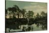 View of the Lake, Weston Park, Sheffield, UK-null-Stretched Canvas