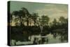 View of the Lake, Weston Park, Sheffield, UK-null-Stretched Canvas