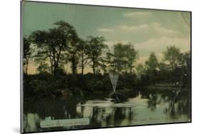 View of the Lake, Weston Park, Sheffield, UK-null-Mounted Art Print