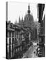 View of the Landscape of Milan with the Cathedral Dominating the Background-Carl Mydans-Stretched Canvas