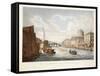 View of the Law Courts, Looking Up the Liffey, Dublin, 1799-James Malton-Framed Stretched Canvas